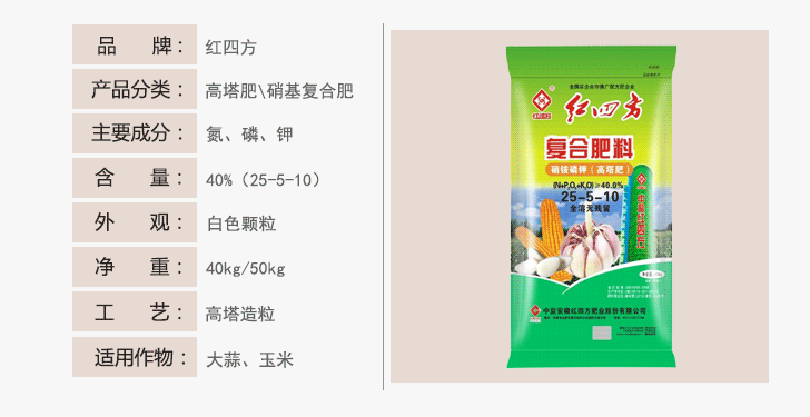 硝铵磷钾高塔复合肥40%（25-5-10）详情